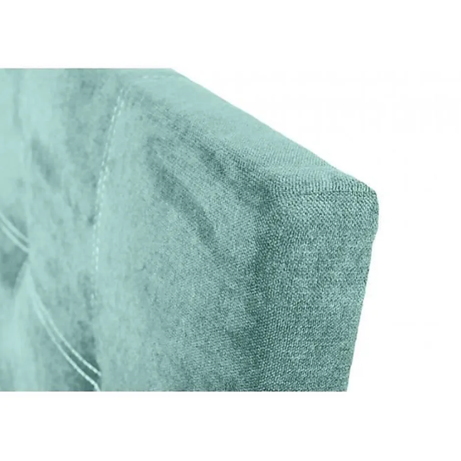 Eccox Tête de lit - - Iris - Tissu antitache - Vert - 120 cm de hauteur