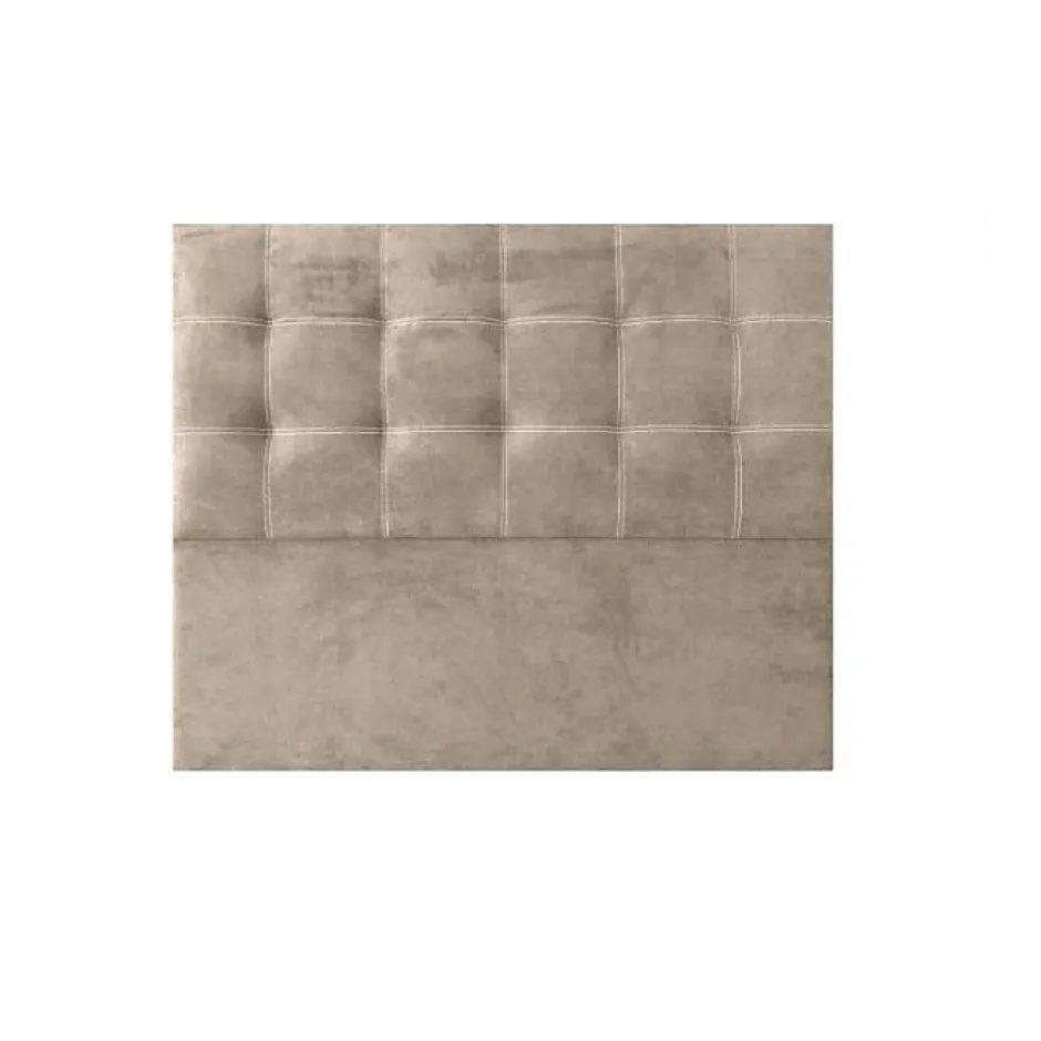 Eccox Tête de lit - - Iris - Tissu antitache - Beige - 160 cm - Design contemporain