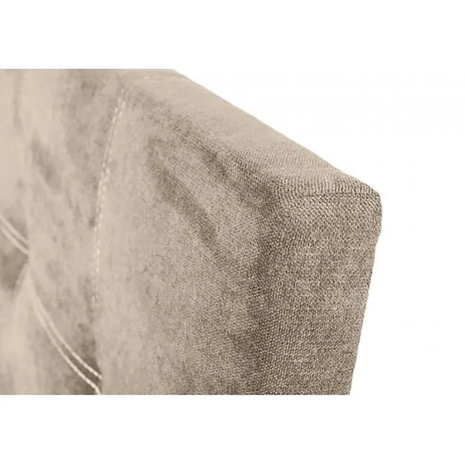 Eccox Tête de lit - - Iris - Tissu antitache - Beige - 160 cm - Design contemporain