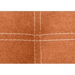 Eccox Tête de lit - - Iris Orange - Tissu antitache - 115 cm - Design contemporain