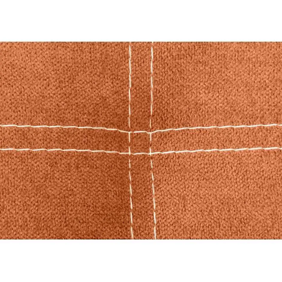 Eccox Tête de lit - - Iris Orange - Tissu antitache - 115 cm - Design contemporain