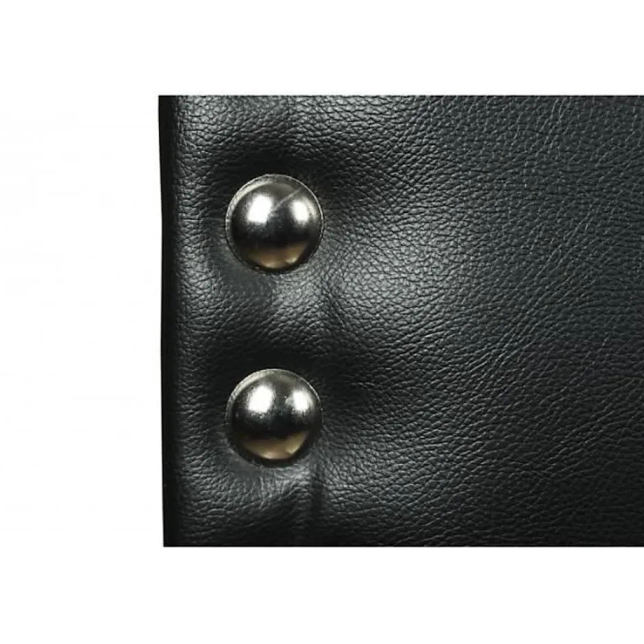 Eccox Tête de lit - - Lily - Similicuir noir - 145 cm - Design élégant et moderne