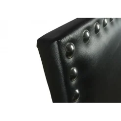 Eccox Tête de lit - - Lily - Similicuir noir - 145 cm - Design élégant et moderne