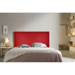 Eccox Tête de lit - - Lily - Similicuir rouge - 130 cm - Design élégant et moderne New