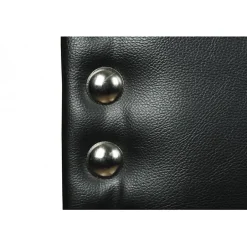 Eccox Tête de lit - - Lily - Similicuir noir - 130 cm - Design classique et élégant