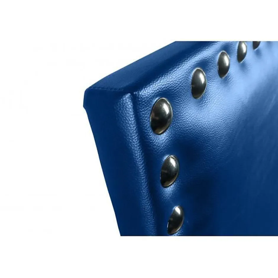 Eccox Tête de lit - - Lily - Similicuir bleu - 160 cm - Design moderne et élégant Clearance