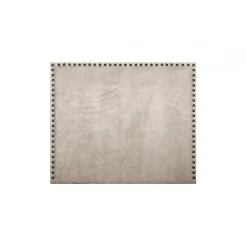 Eccox Tête de lit - - Lily - Tissu beige - Anti-taches - 100 cm de largeur