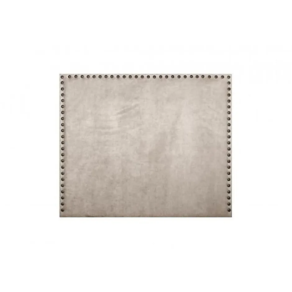 Eccox Tête de lit - - Lily - Tissu beige - Anti-taches - 100 cm de largeur