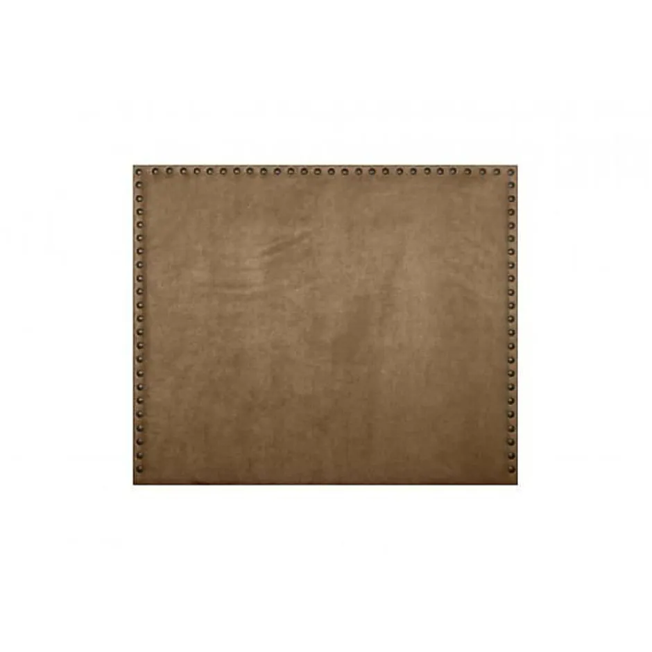 Eccox Tête de lit - - Lirio - Tissu marron - Antitache - 130 cm de largeur