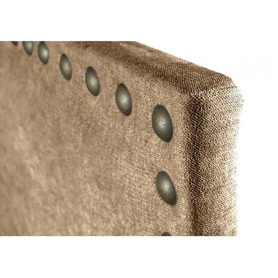 Eccox Tête de lit - - Lirio - Tissu marron - Antitache - 130 cm de largeur