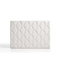 Eccox Tête de lit - - Rubi - Similicuir blanc - 160 cm - Design classique