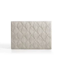 Eccox Tête de lit - - Rubi - Tissu Aquaclean - Gris - 110x110 cm