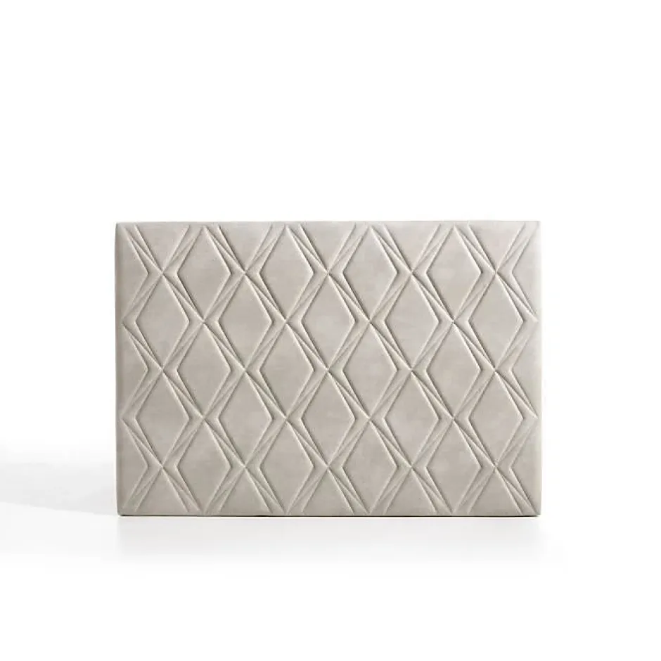 Eccox Tête de lit - - Rubi - Tissu Aquaclean - Gris - 110x110 cm