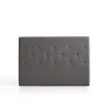 Eccox Tête de lit - - Zafiro - Similicuir - Gris - 160 cm - Aquaclean