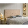 Eccox Tête de lit - - Zafiro - Tissu Aquaclean - 120 cm - Camel - Design contemporain