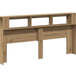 Vidaxl Tête de lit à LED chêne artisanal 200x18,5x103,5 cm