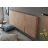 Eccox Tête de lit 80 Mur de Briques Tissu Anti-Tache 112x57x5cm Camel Clair. Hot
