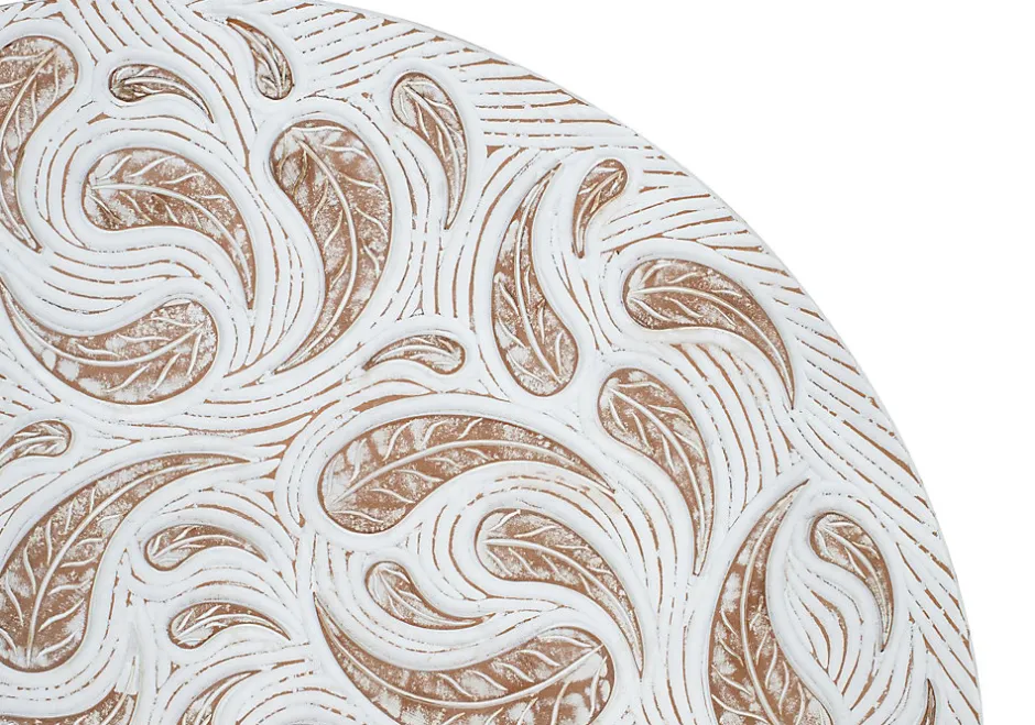 Giner y Colomer SL Tête de lit - panneau décoratif artisanal en MDF blanc décapé