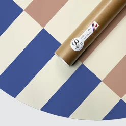 99Deco Tête de lit - Rythmo - intissé 225g/m² - pré-encollé - Bleu - 110x180cm Hot