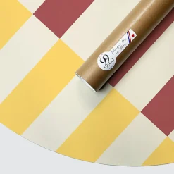 99Deco Tête de lit - Rythmo - intissé 225g/m² - pré-encollé - Rouge - 110x180cm