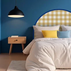 99Deco Tête de lit - Vichy - intissé 225g/m² - pré-encollé - Jaune - 110x160cm Sale