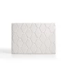 Eccox Tête de lit Agata en similicuir blanc pour lit 80 115x115x8. New