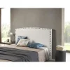 Eccox Tête de lit Ambar en similicuir blanc pour lit 80 115x115x8. Sale