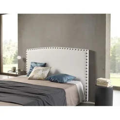 Eccox Tête de lit Ambar en similicuir blanc pour lit 80 115x115x8. Sale