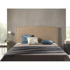 Eccox Tête de lit Ambar en tissu camel pour lit 80115x115x8.