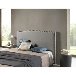 Eccox Tête de lit Ambar en tissu gris pour lit 105 115x115x8. Sale