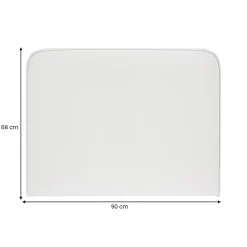 Idimex Tête de lit ARIELA 90 avec fixation murale - Blanc Clearance