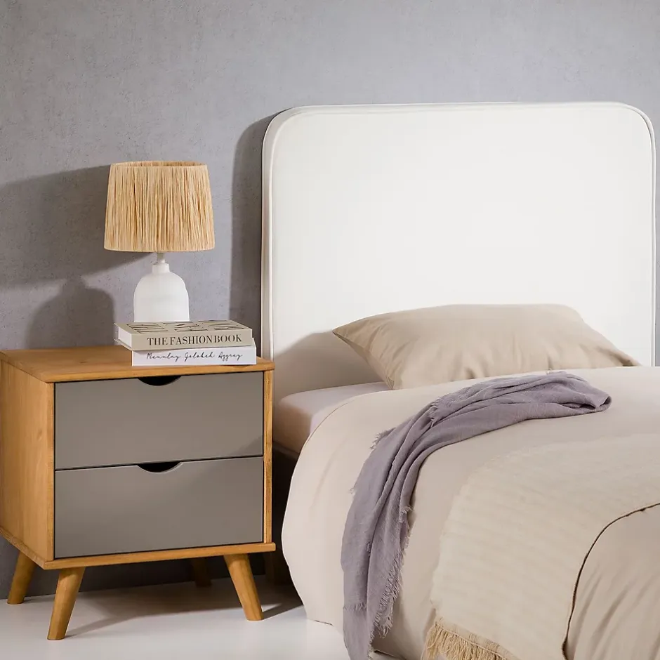 Idimex Tête de lit ARIELA 90 avec fixation murale - Blanc Clearance