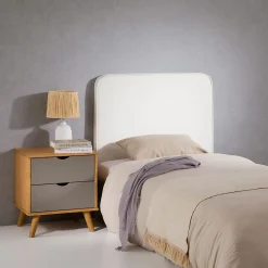 Idimex Tête de lit ARIELA 90 avec fixation murale - Blanc Clearance