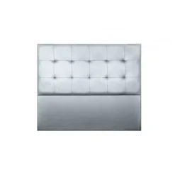 Eccox Tête de lit Aster en similicuir argenté 130 Clearance