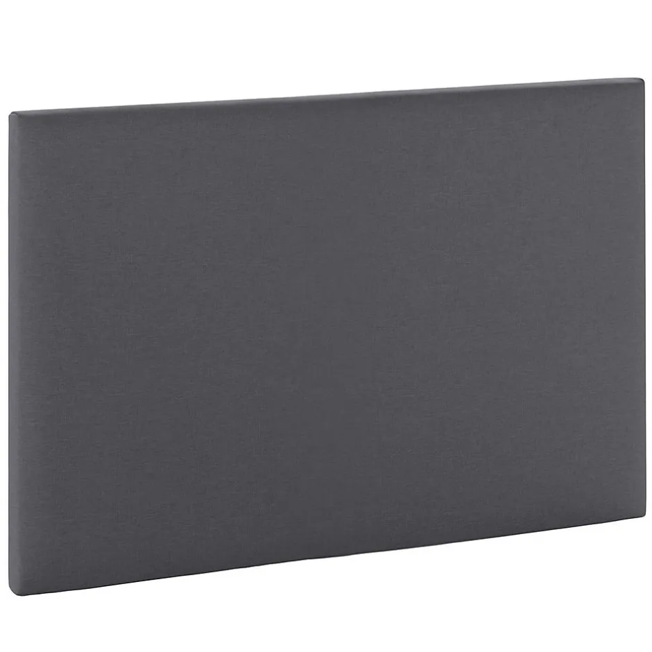 Vs Venta-Stock Tête de lit Aura recouverte de tissu Gris Foncé 90x60 cm