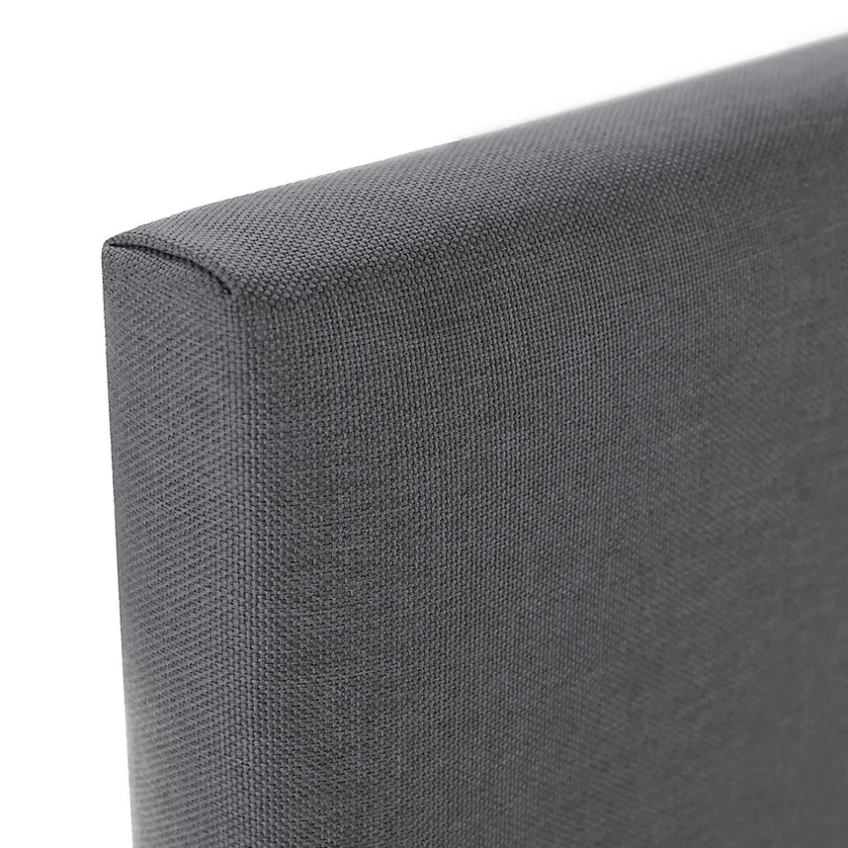 Vs Venta-Stock Tête de lit Aura recouverte de tissu Gris Foncé 140x60 cm