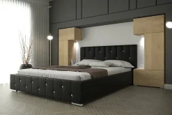 Azura Home Design Tête de lit avec rangement Armoire - pont de lit PANAMA 3/21S/M5 chêne sonoma 282-322x159x35cm