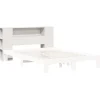 Vidaxl Tête de lit avec rangement blanc 160 cm bois massif de pin Outlet