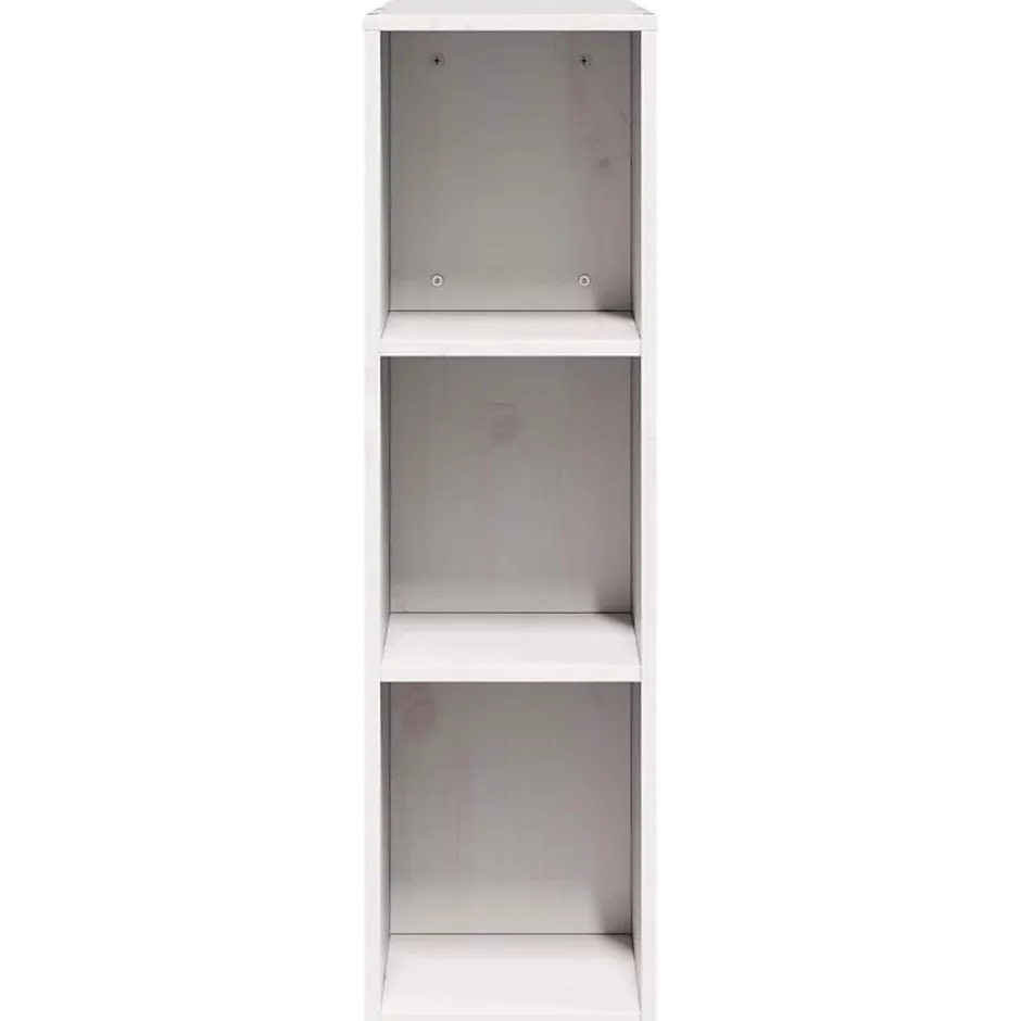 Vidaxl Tête de lit avec rangement blanc 160 cm bois massif de pin Outlet