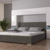 Azura Home Design Tête de lit avec rangement Armoire - pont de lit PANAMA 12HG/W/2-1B blanc/blanc brillant 240x184x35cm