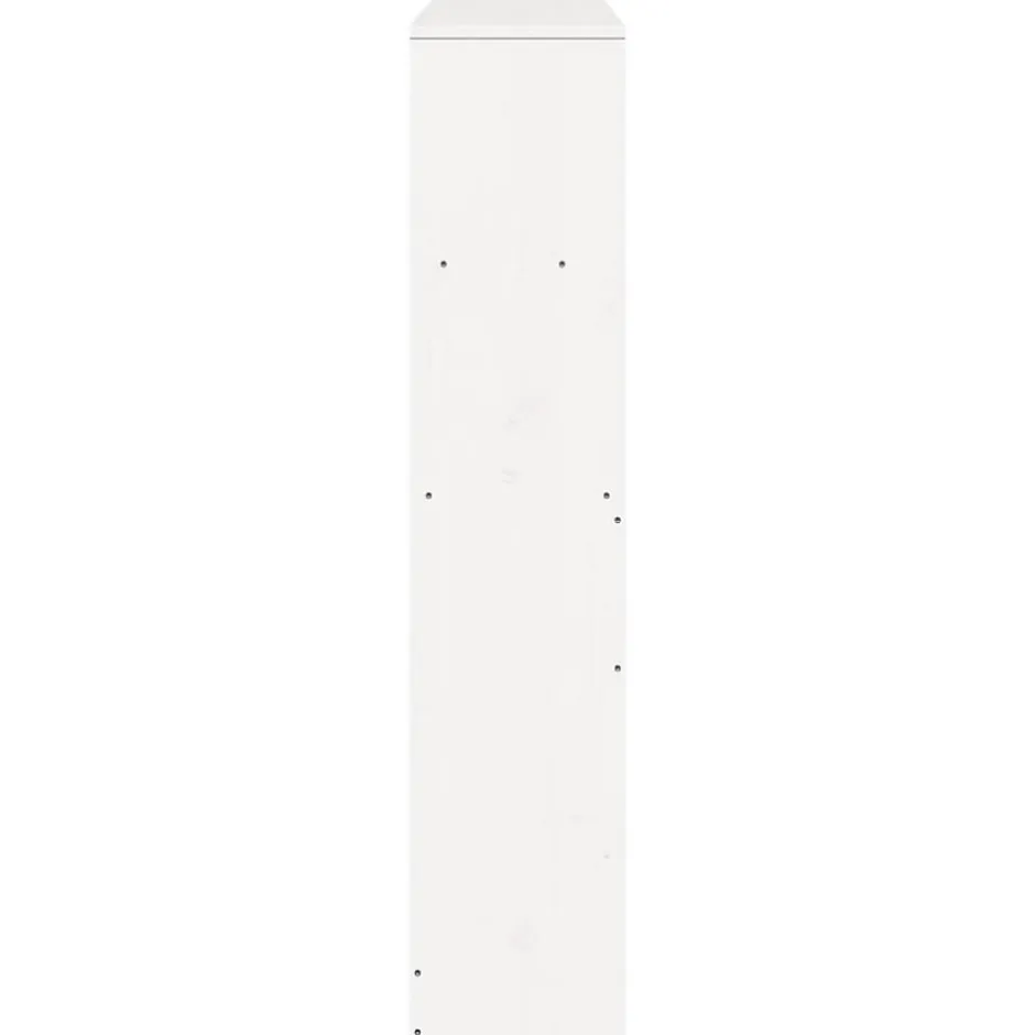 Vidaxl Tête de lit avec rangement blanc 140 cm bois massif de pin