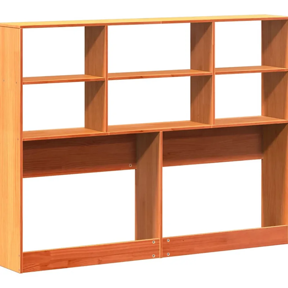Vidaxl Tête de lit avec rangement cire marron 160cm bois massif de pin Online