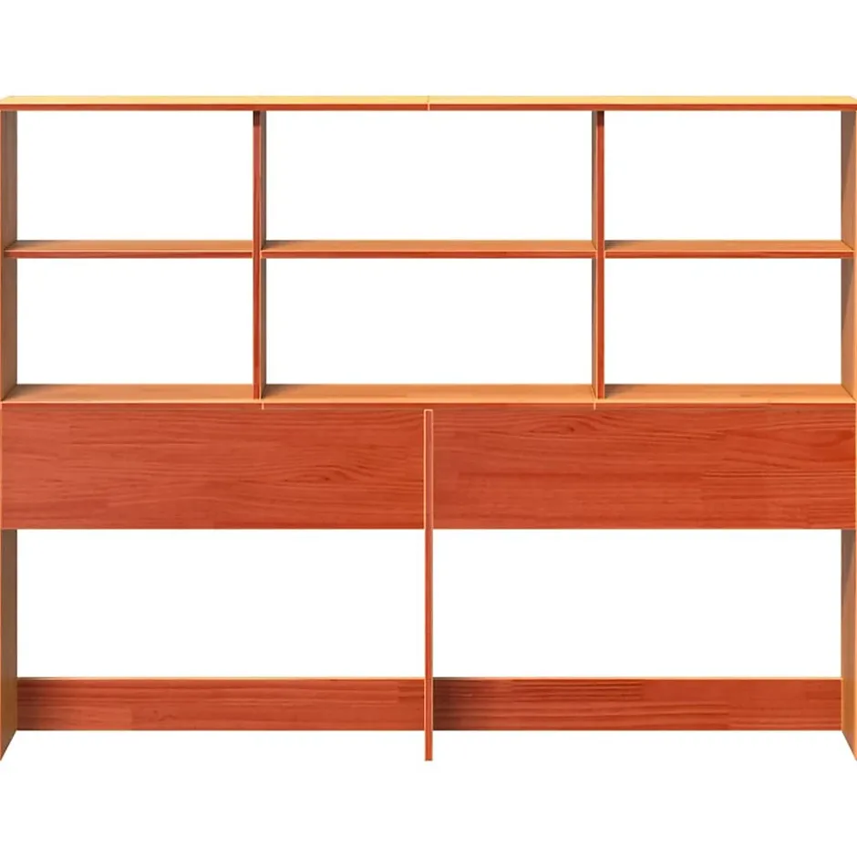 Vidaxl Tête de lit avec rangement cire marron 160cm bois massif de pin Online