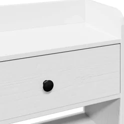 Vidaxl Tête de lit avec rangement blanc 150 cm bois massif de pin