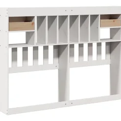 Vidaxl Tête de lit avec rangement blanc 160 cm bois massif de pin