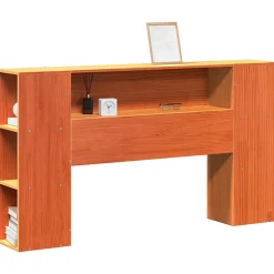 Vidaxl Tête de lit avec rangement cire marron 150cm bois massif de pin