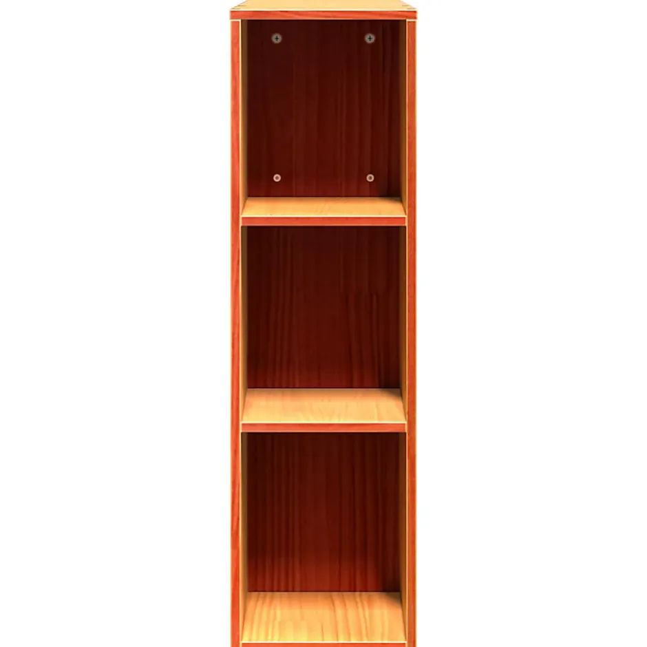 Vidaxl Tête de lit avec rangement cire marron 150cm bois massif de pin