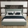 Azura Home Design Tête de lit avec rangement Armoire - pont de lit PANAMA 13/HG/W/2-1B blanc/blanc brillant 240x182x35cm