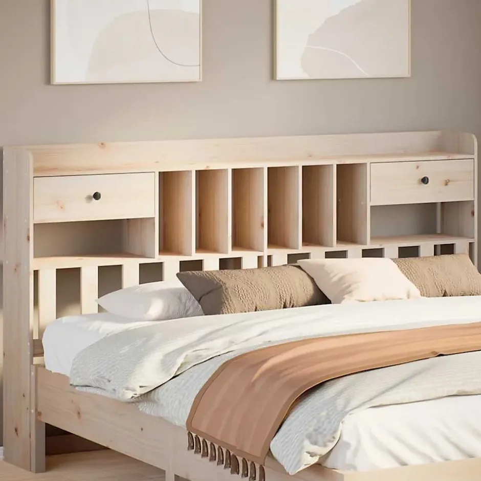 Vidaxl Tête de lit avec rangement 180 cm bois massif de pin Sale