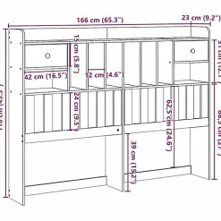 Vidaxl Tête de lit avec rangement 180 cm bois massif de pin Sale